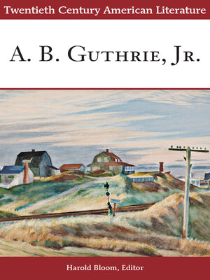 cover image of A. B. Guthrie, Jr.